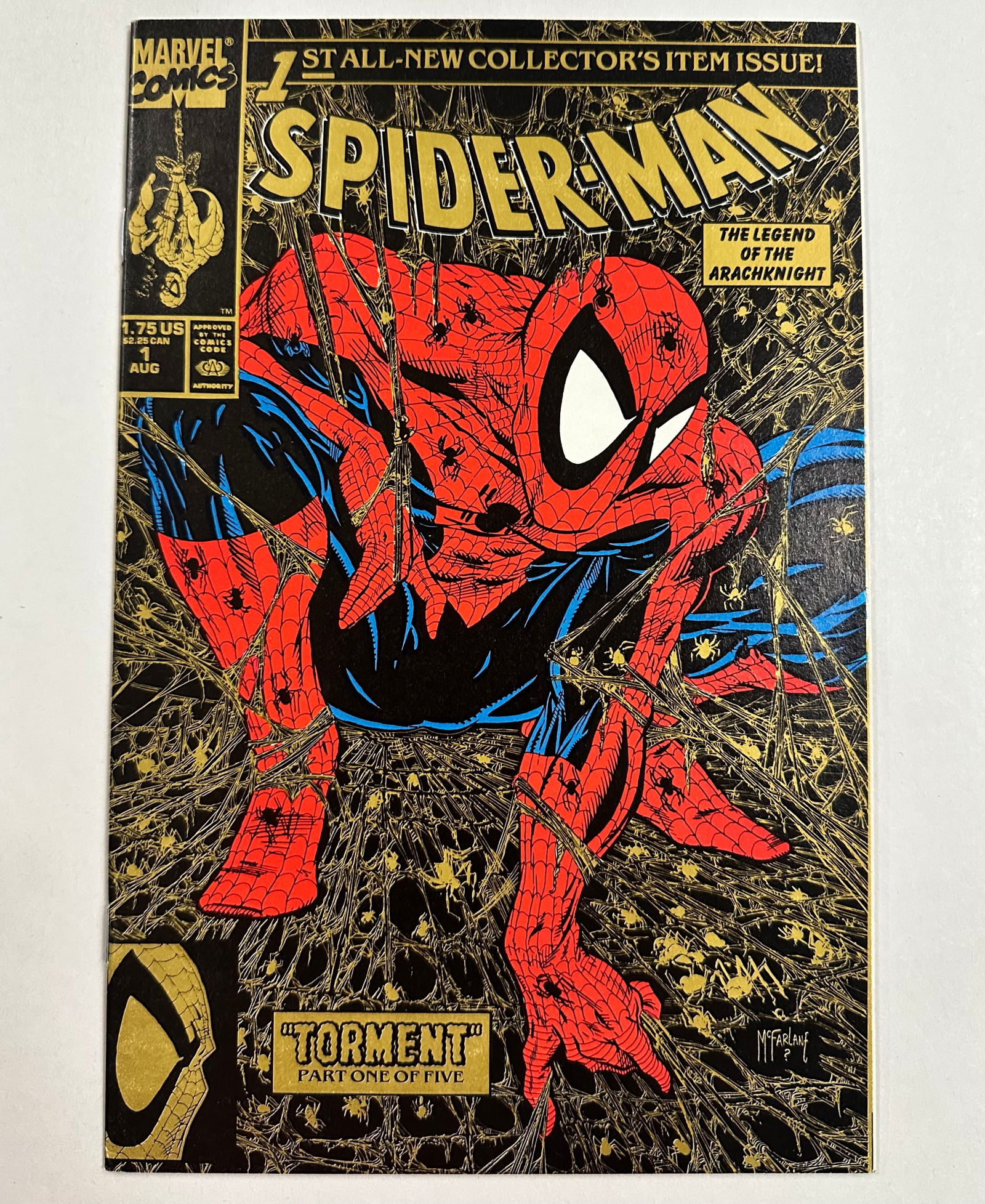 Spider-man #1 Gold Variant Cover (1 of 3)