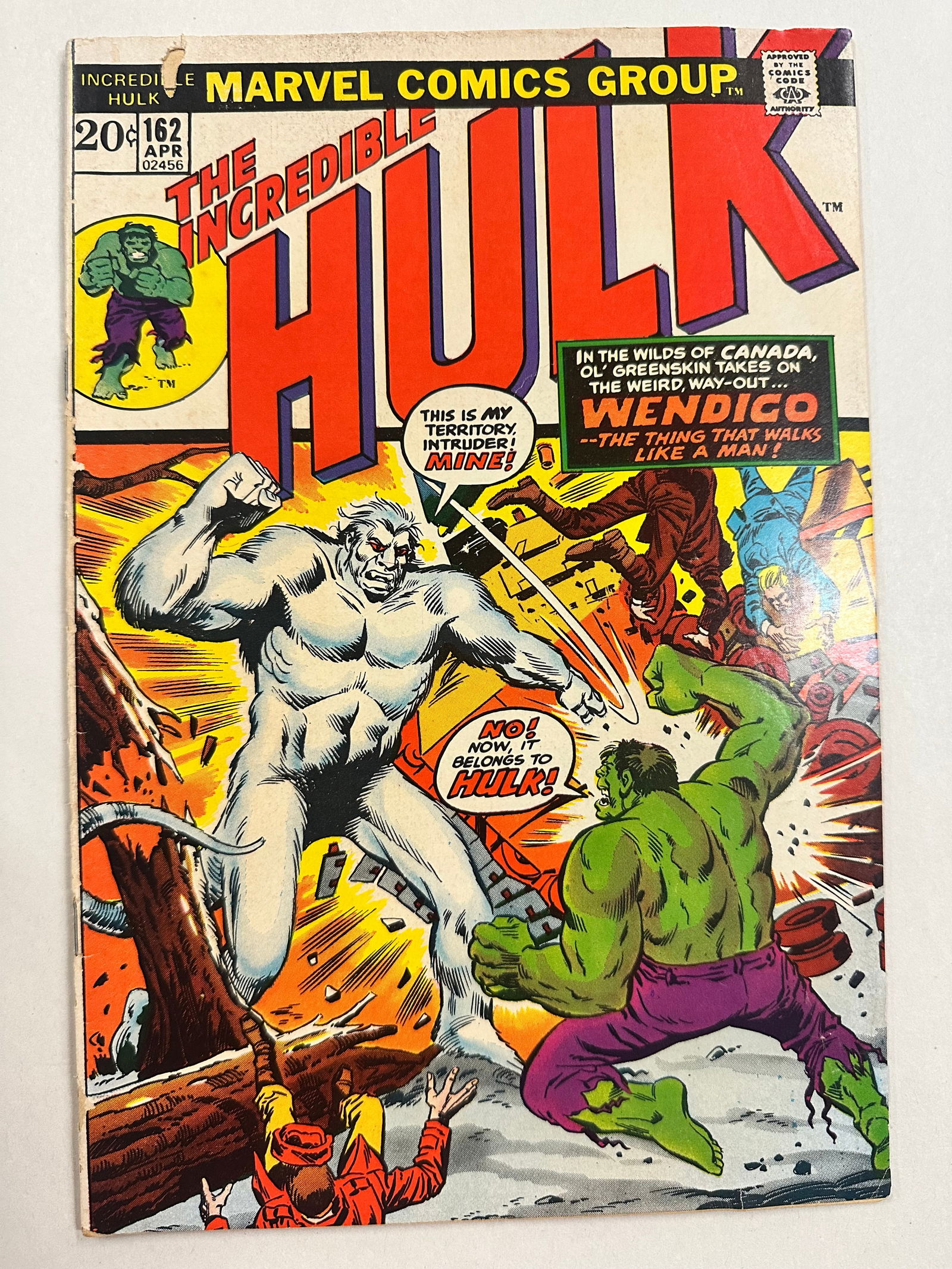 The Incredible Hulk #162 (1973) 1st Appearance of the Wendigo (1 of 4)