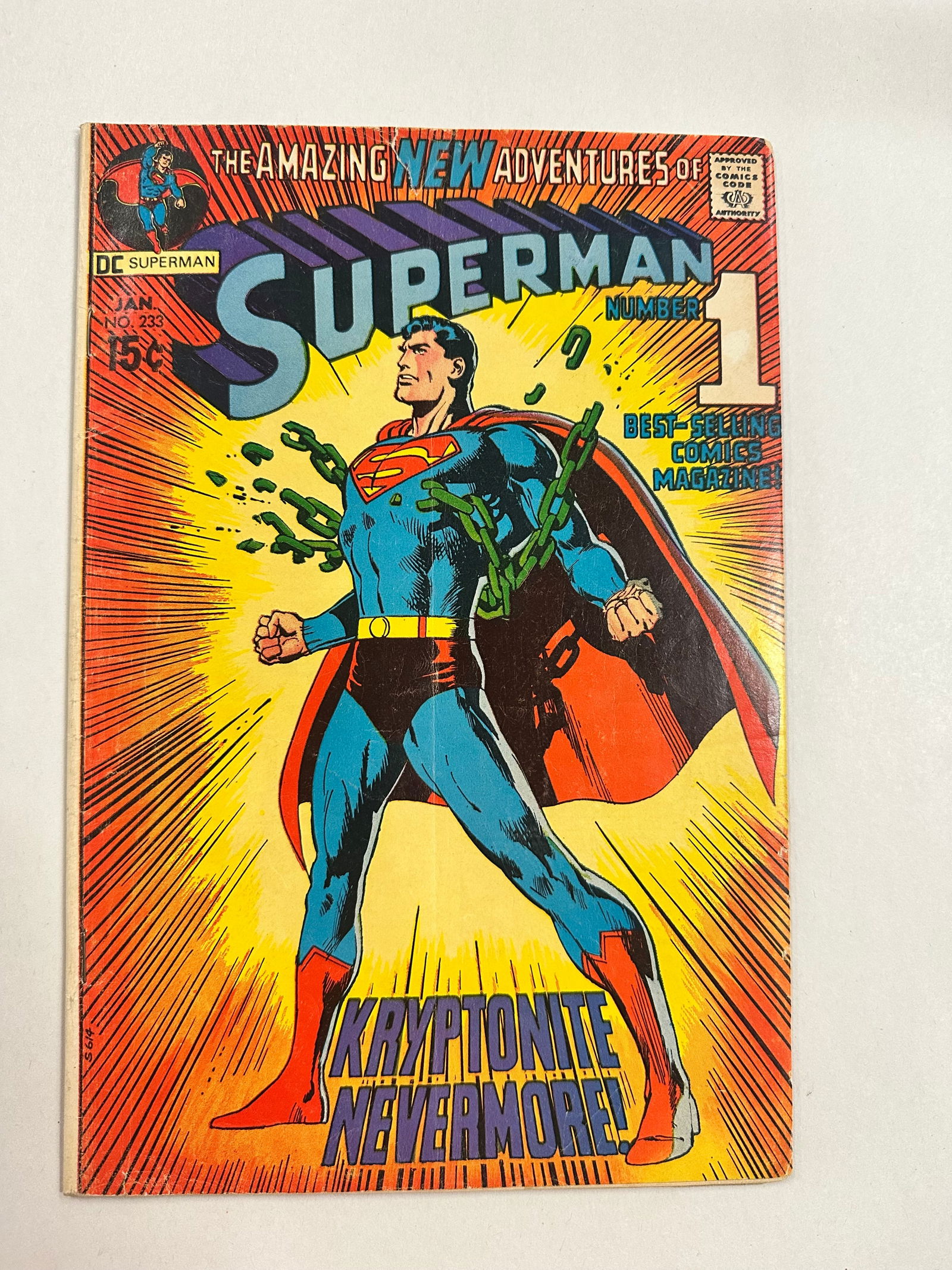 Superman #233 (1971) Iconic Cover Art by Neal Adams (1 of 5)