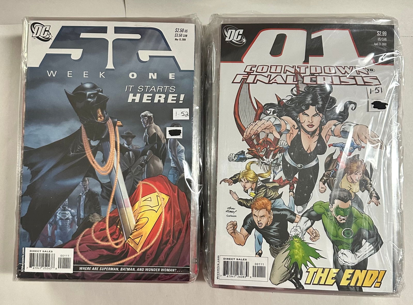 52 Week 1-52 & Countdown to Final Crisis 1-51 - 103 Issue Comic Book Lot (1 of 2)
