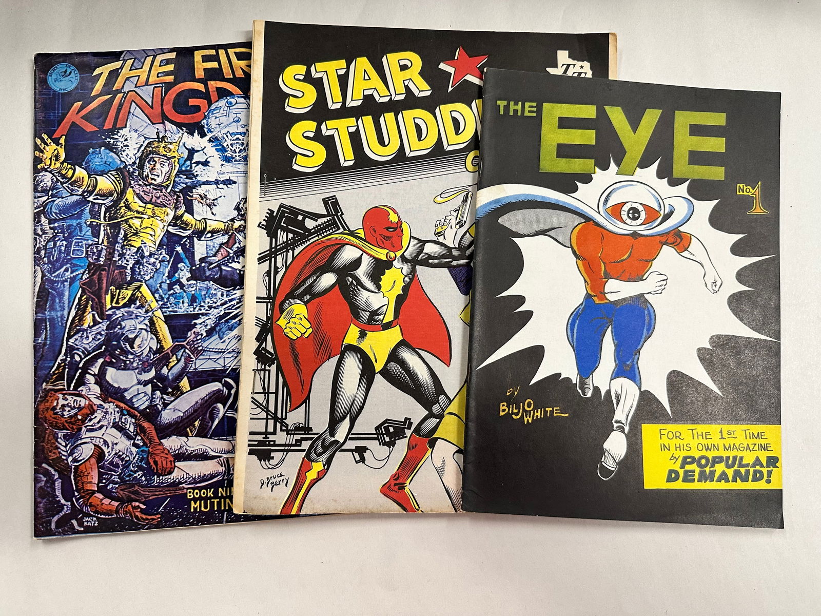 3 Self Published Comic Books 1960's-70's The Eye #1 Star Studded Comics #6 First Kingdom #9 (1 of 7)