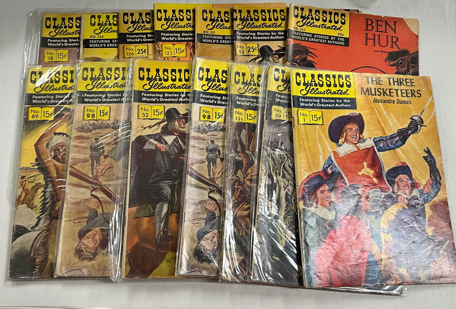 Lot of 14 Poor Condition Classics Illustrated (1 of 1)