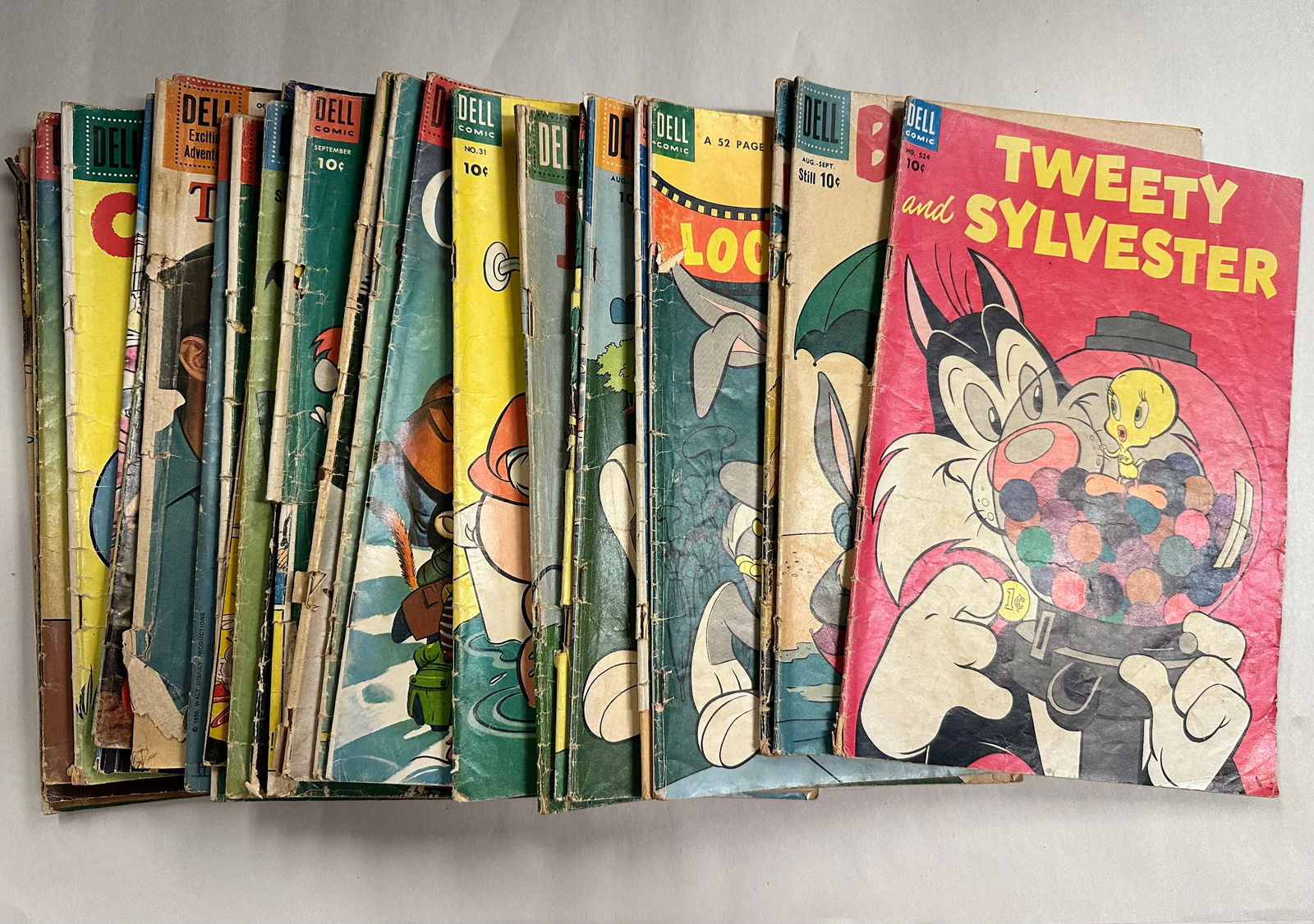 Lot of 25 Poor Condition Children's 10 Cent  Comics 1940's/50's era (1 of 4)