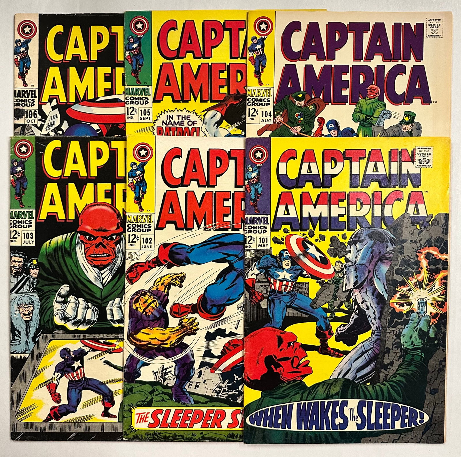 Captain America (1968) #101 - #106 - - 6 issue Arc (1 of 19)