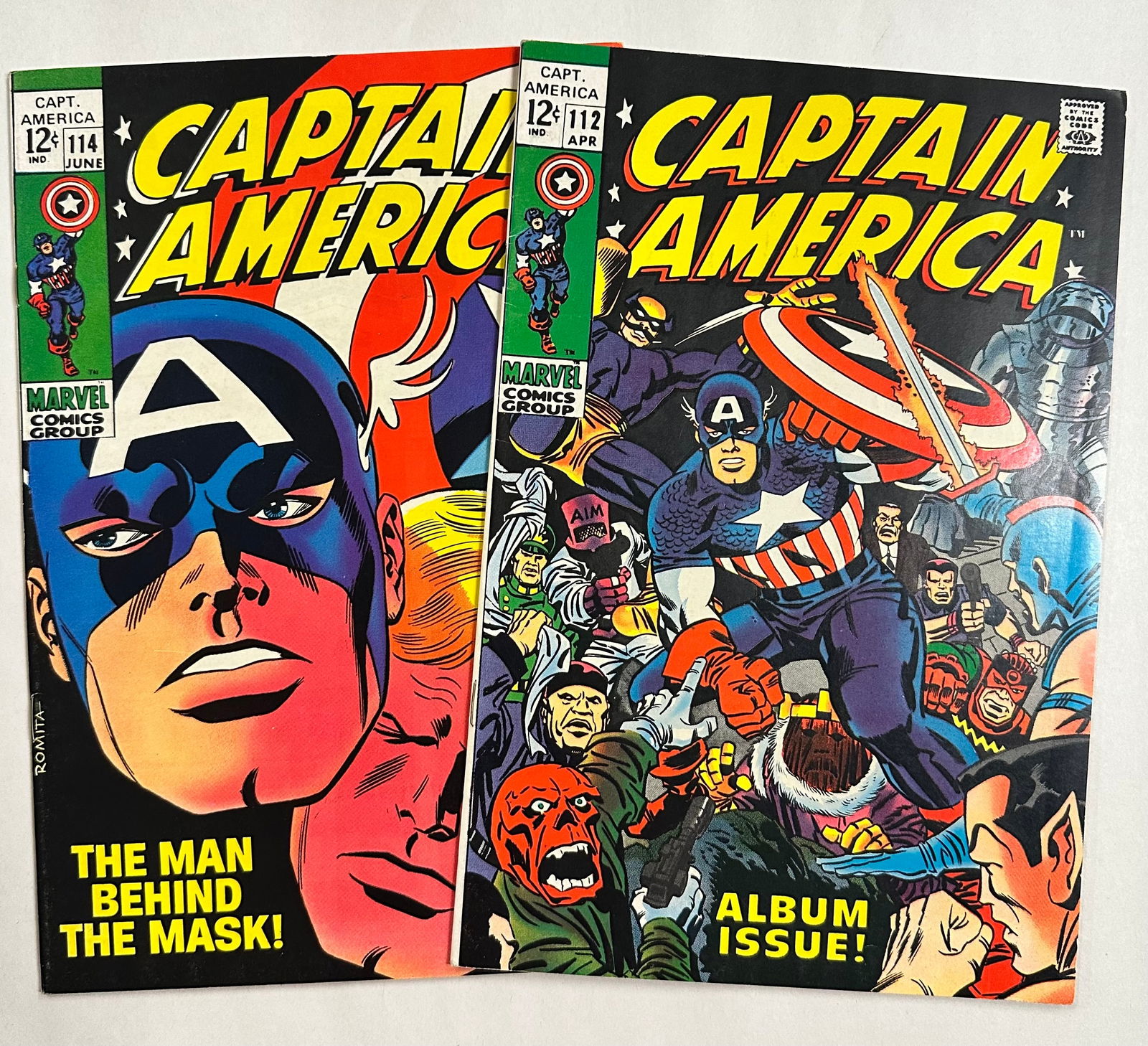 Captain America (1968) #112 #114 #115 - Iconic Cover Art (1 of 16)