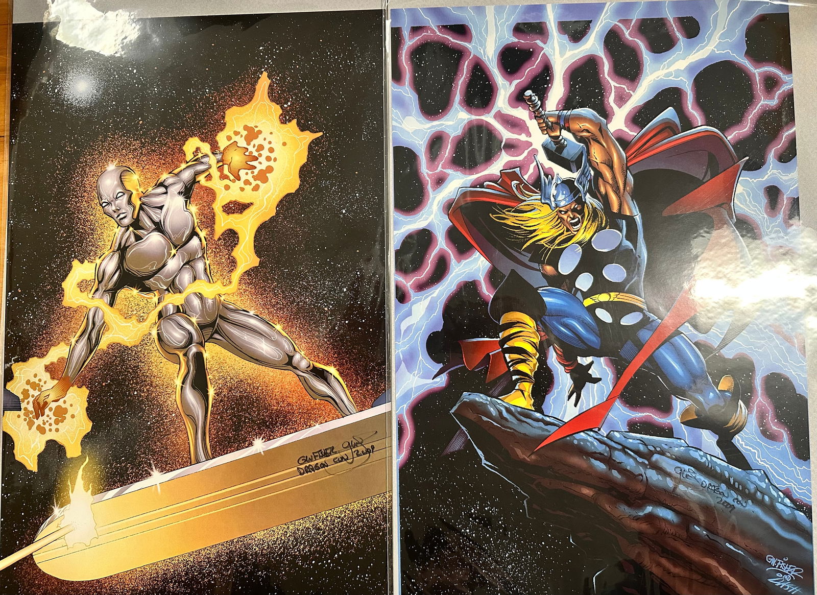 2 G.W. Fisher 2009 Dragon Con Signed Lithographs Comic Book Fantasy Art (1 of 3)