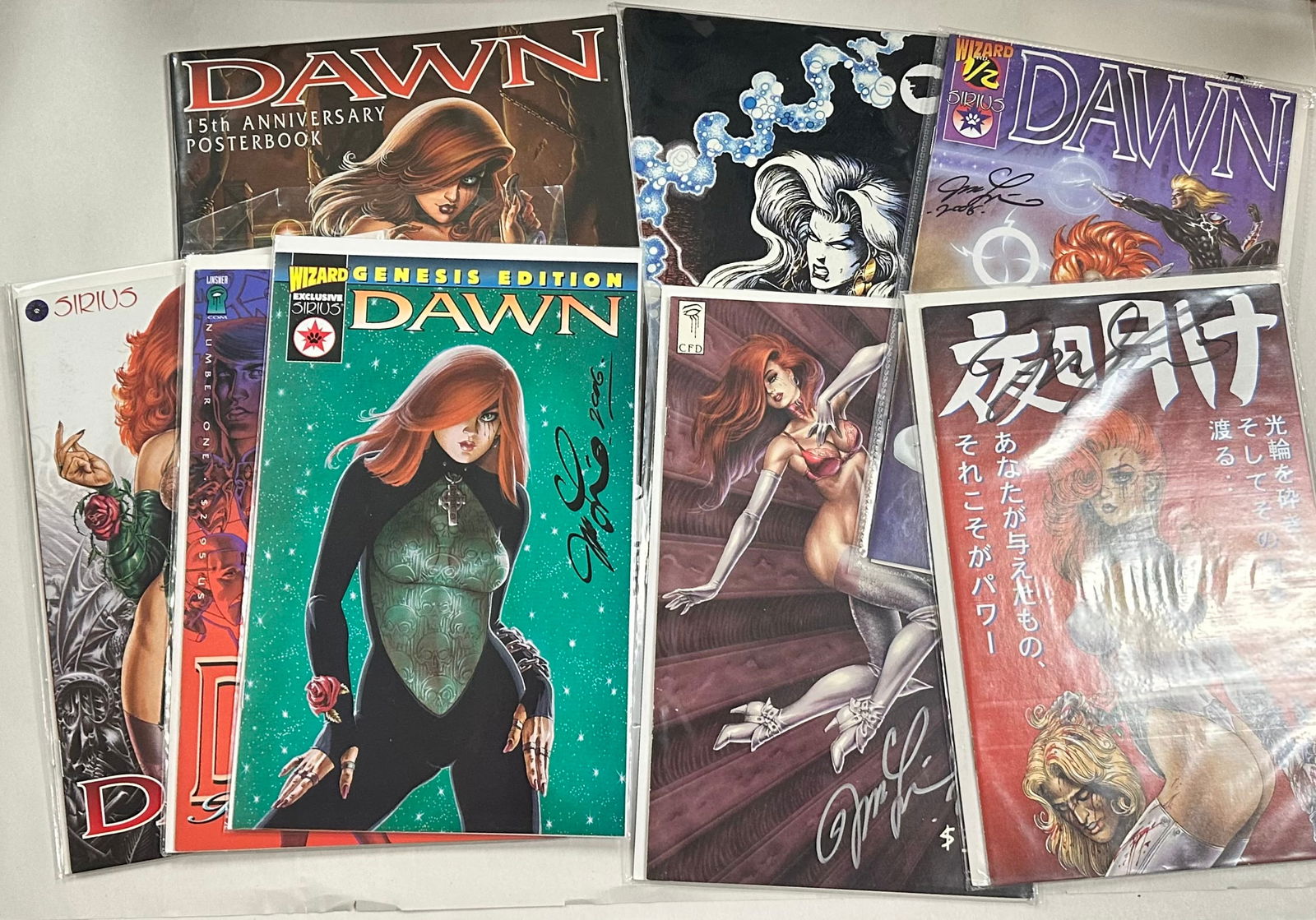Lot of Dawn Comics including Signed Books & Lady Death II Black Velvet Edition (1 of 7)