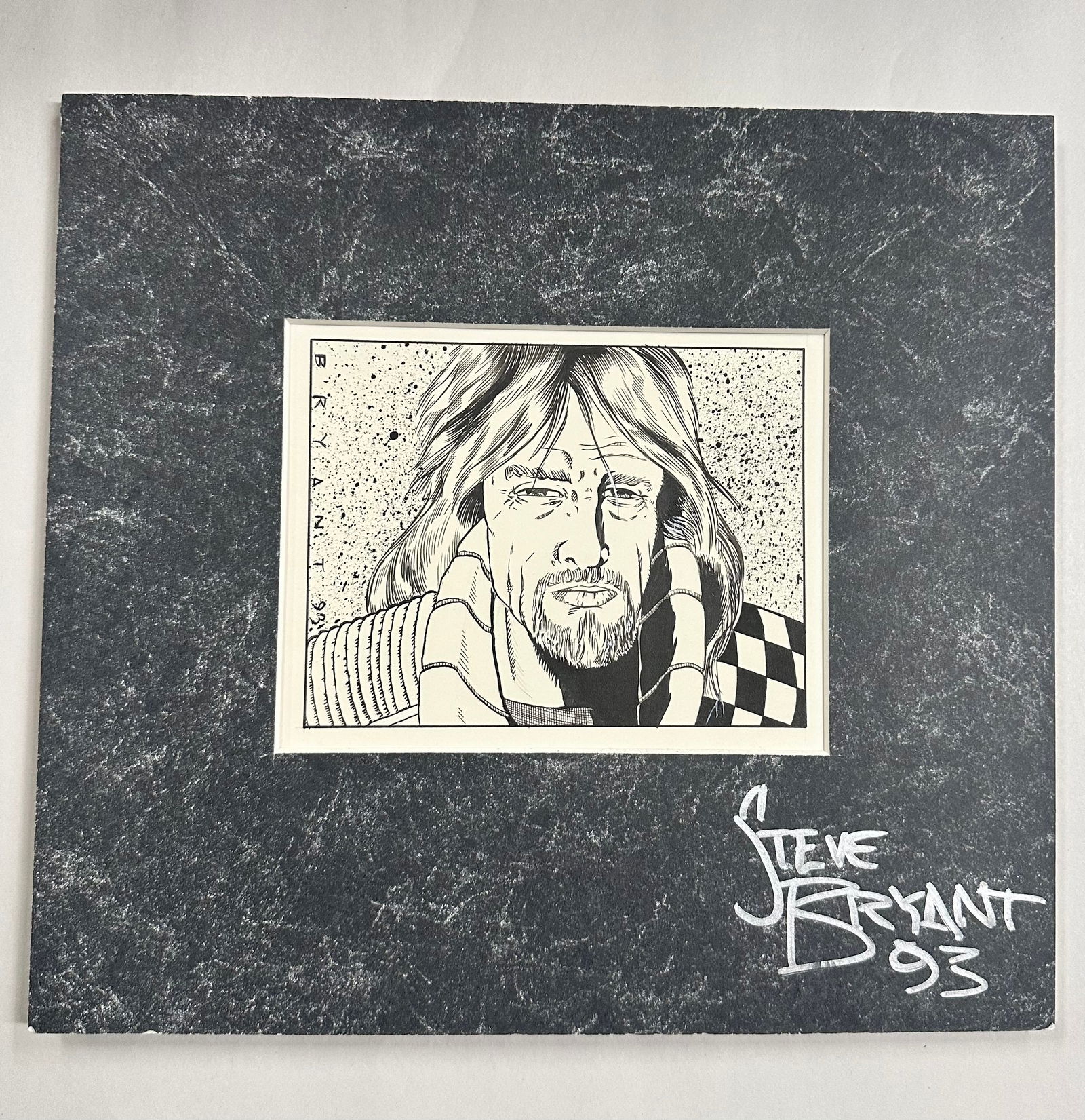 1pc. Original Comic Book Art Signed By Steve Bryant 1993 (1 of 2)