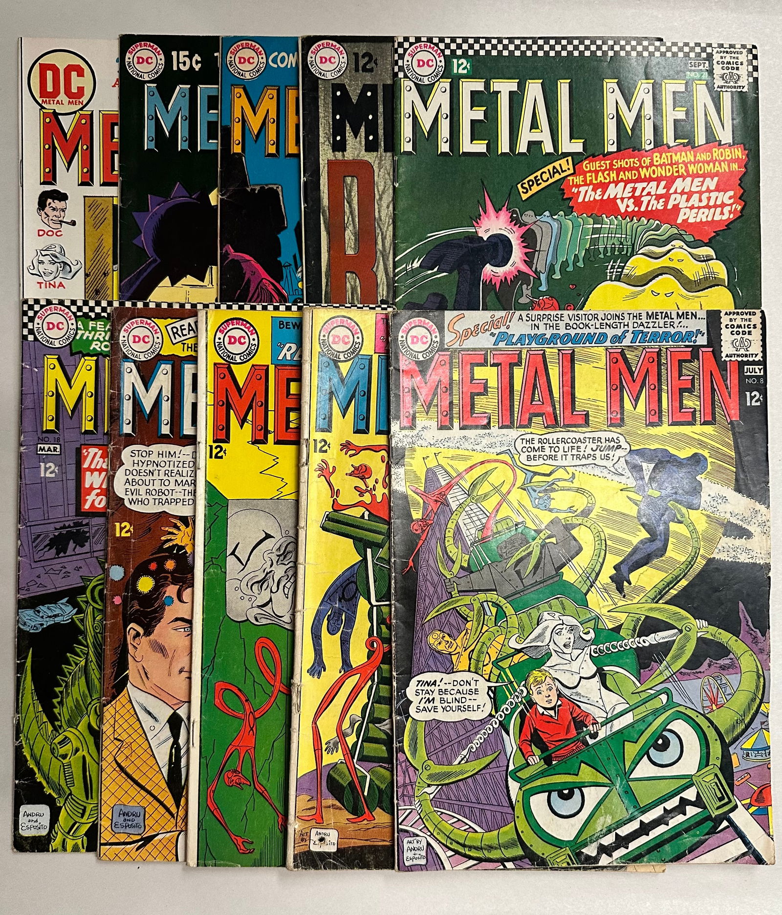 Metal Men lot of 10 issues - #8 #9 #10 #17 #18 #21 #37 #38 #39 #42 (1 of 7)