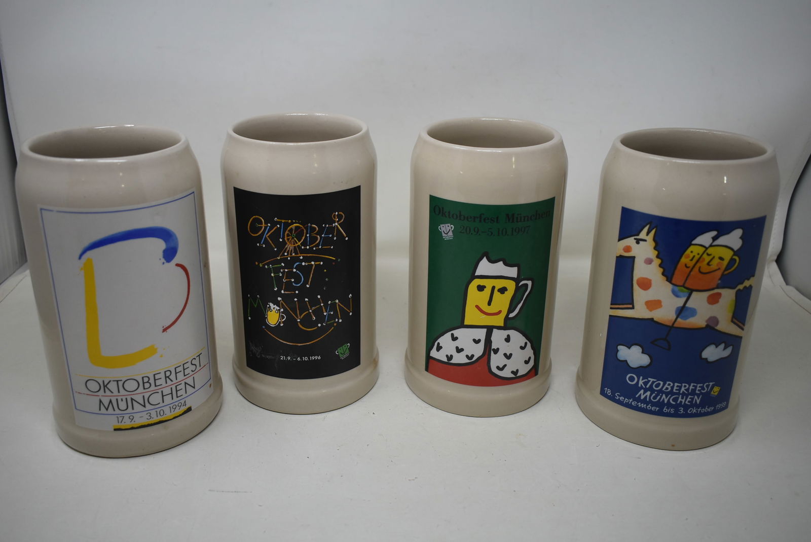 4 Rastal German Oktoberfest Munchen 1 Liter Beer Steins (1 of 4)