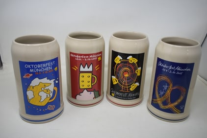 4 Rastal German Oktoberfest Munchen 1 Liter Beer Steins