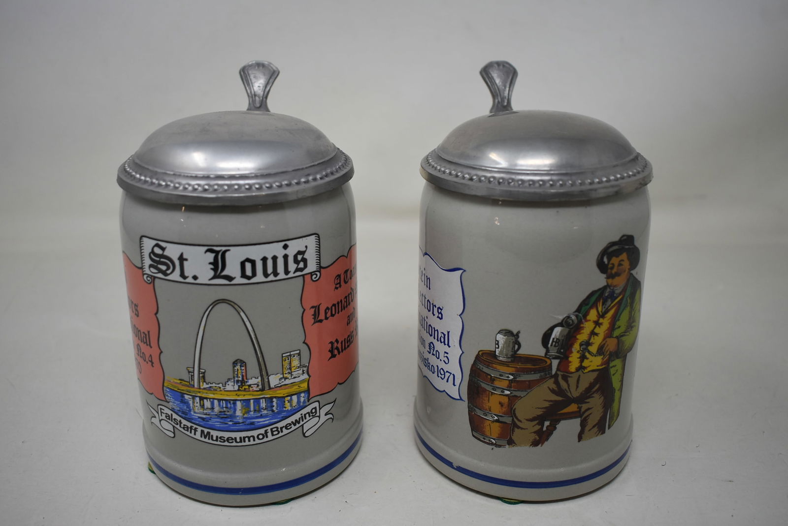 2 SCI Stein Collectors International Convention Beer Mugs Steins 1970 & 71 (1 of 7)