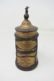 1/4 Liter Brass New York Souvenir Beer Stein