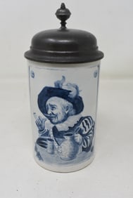 3/10 Liter Mettlach Beer Stein 5191 Cavalier