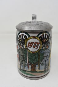 1914/1915 Military 1/2 Liter German Beer Stein with Prussian Eagle