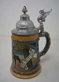 Mettlach #2008 .5 Liter "Trumpeter" Beer Stein