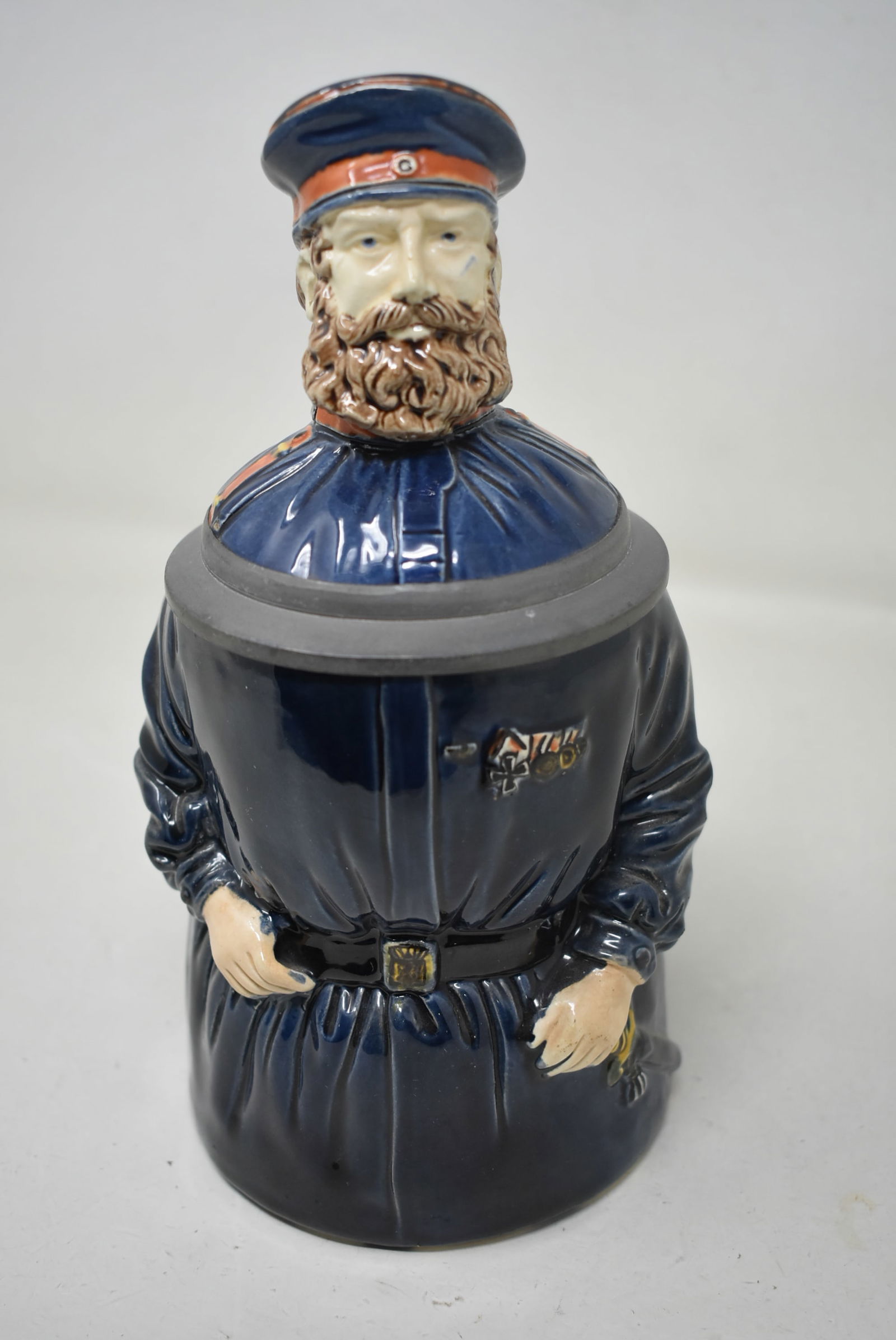 German Officer .5 Liter Character Beer Stein Frederick III (1 of 8)