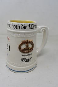 WWII German U-751 U-Boat Beer Mug