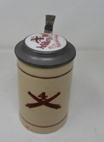 WWI 4th Field Artillery General Dennis H. Currie 1/2 Liter Beer Stein