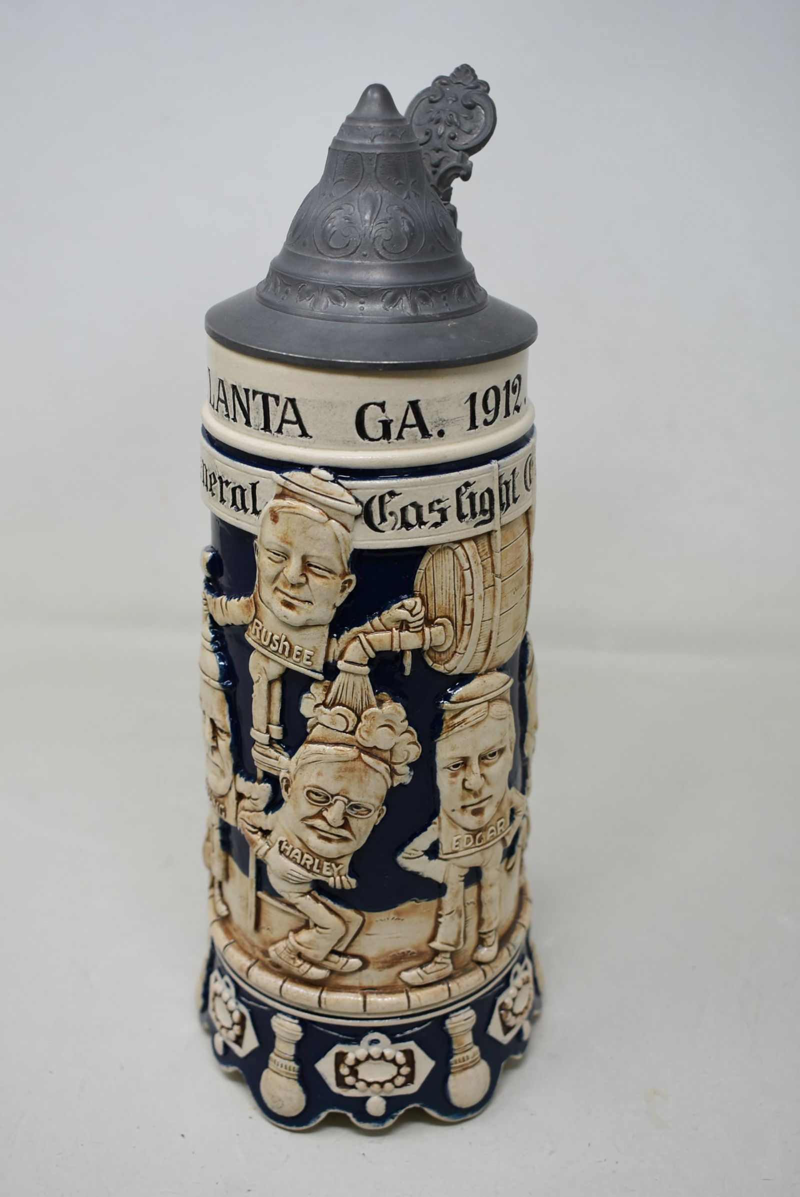 Atlanta Georgia N.C.G. Gaslight Company 1 Liter Beer Stein c.1912 (1 of 6)