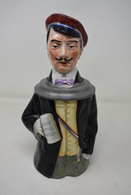 1/2 Liter German Porcelain Character Beer Stein