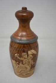1/2 Liter Porcelain German Character Beer Stein Bowling Pin