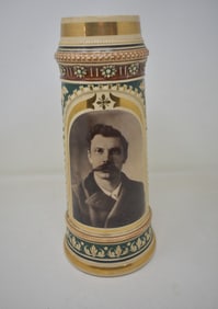 2 liter German Beer Stein with Portrait Transfer