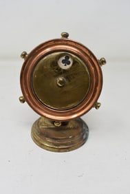 Antique Copper and Brass Trump Marker