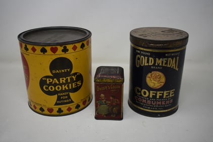 3 Vintage Tins