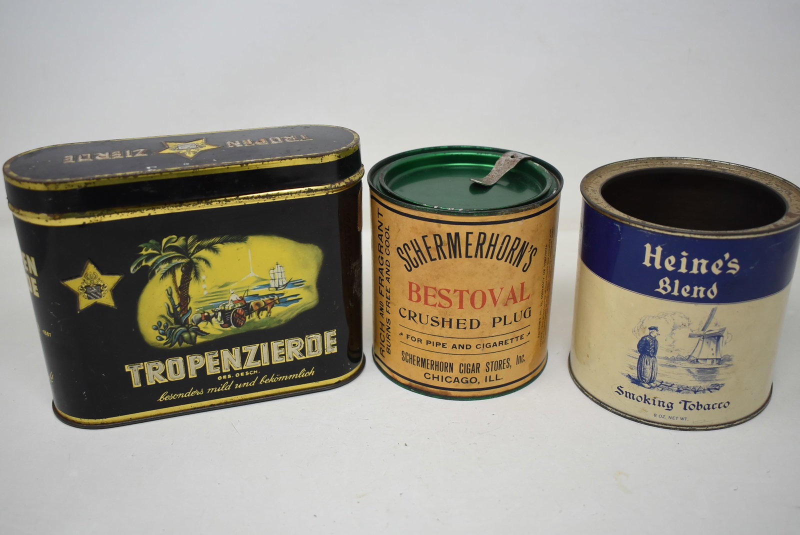 3 Vintage Tins: A Lot of 3 Vintage Tins, as shown.