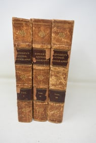 Animal Biography or Authentic Anecdotes 1805 by Rev. William Bingley 3 Volume Set