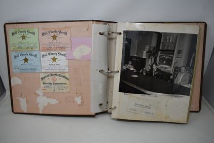 1950s 1960s Will County Illinois Chief Deputy Sheriff Scrapbook