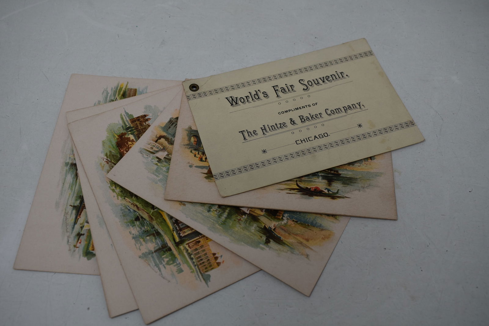 Chicago World's Fair Hintze & Baker Company Post Card Book: Chicago World's Fair Hintze & Baker Company Postcard Book. In nice condition.