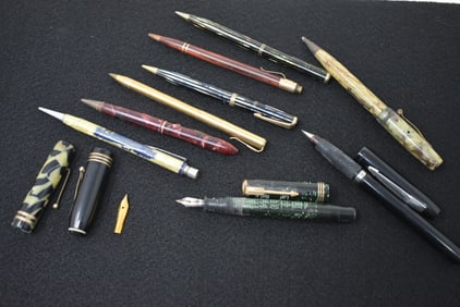 Group of Vintage Pens and Pencils