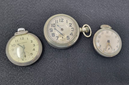 Lot of 3 Pocket Watches