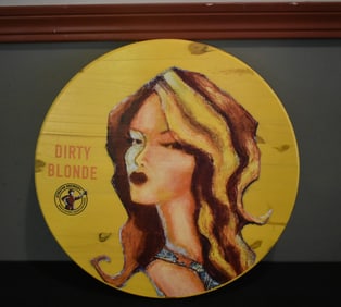 Dirty Blonde Beer Wood Sign Atwater Brewery 18"