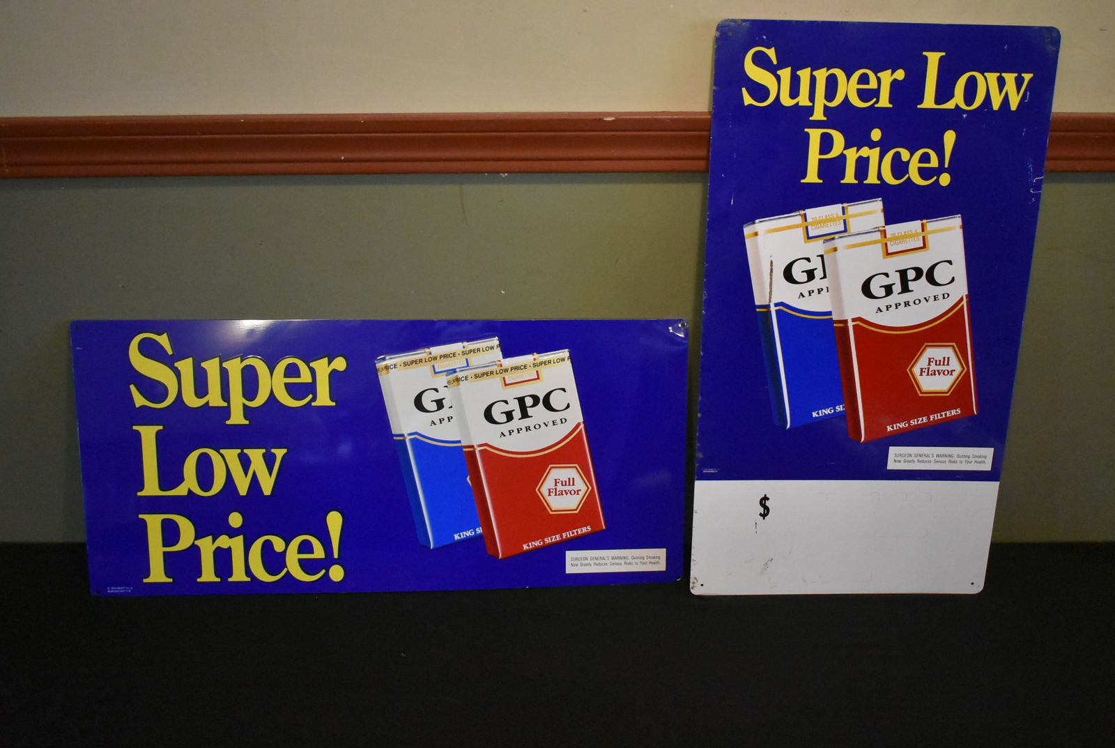 2 Vintage GPC Cigarettes Metal Signs (1 of 6)