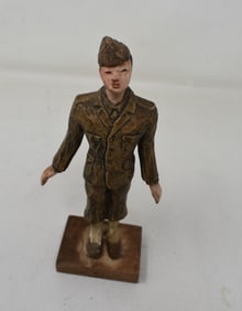 8" Pottery Soldier Figure