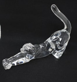 Lenox 9" Clear Glass Cat