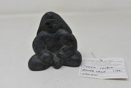 Inuk Carving "Woman" by Toona Iqulik 1991