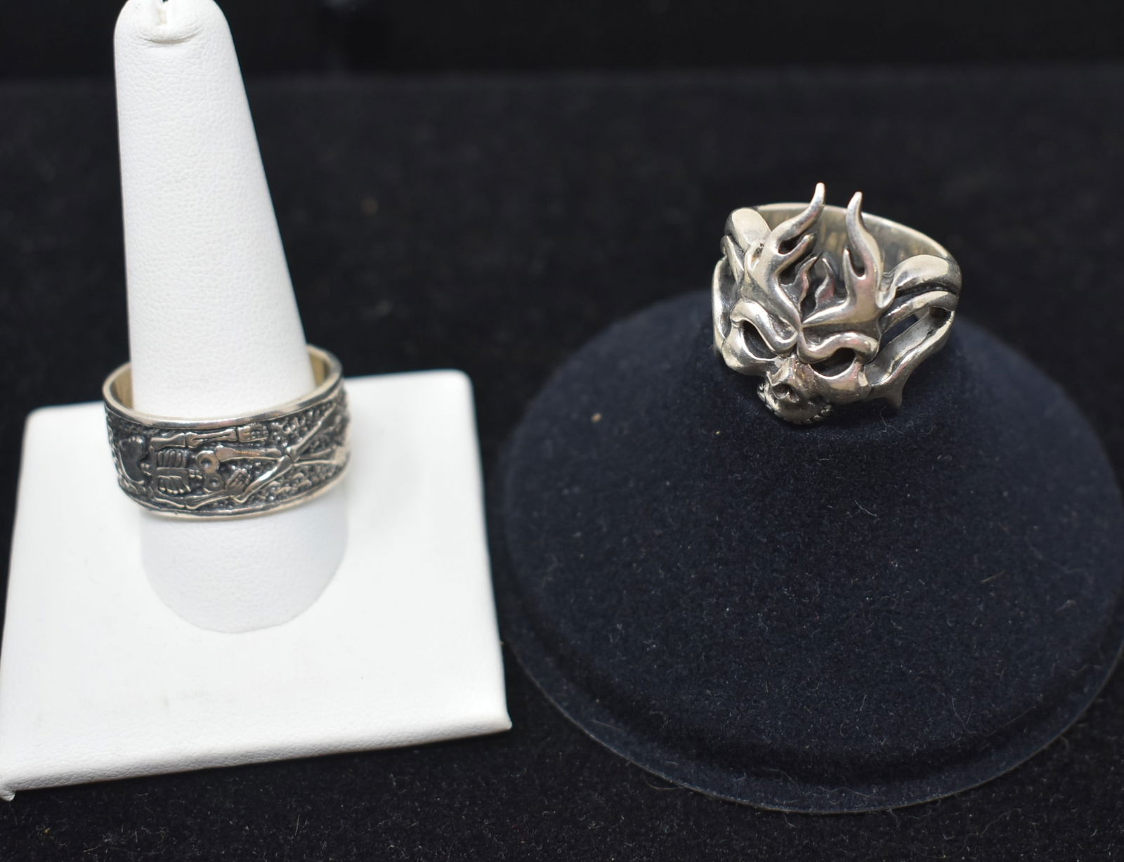 2 WTS Sterling Silver Skull Rings (1 of 7)
