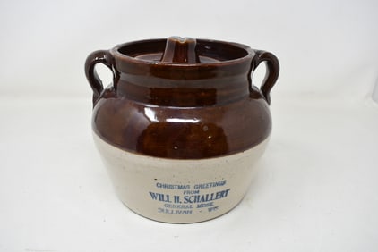 Vintage Advertising Red Wing Bean Pot Wisconsin