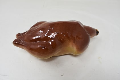 1800's Figural Chicken Nipper Bottle Whiskey Flask with Cork NICE
