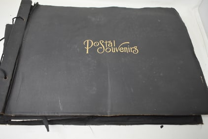 Antique Postcard Album with European Postcards