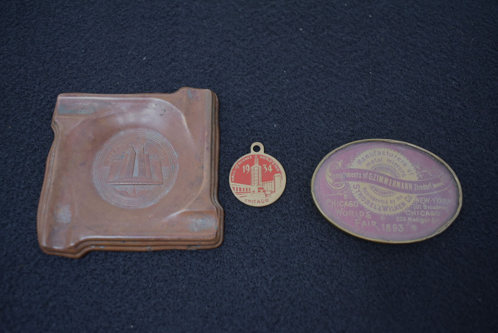3 Chicago World's Fair Advertising Pieces 1893 & 1934 (1 of 5)