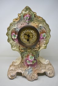 Antique Porcelain Mantle Clock