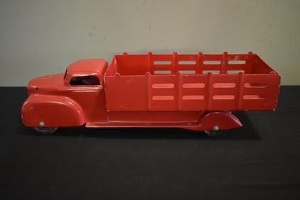 Vintage Red Pressed Steel Truck 20"