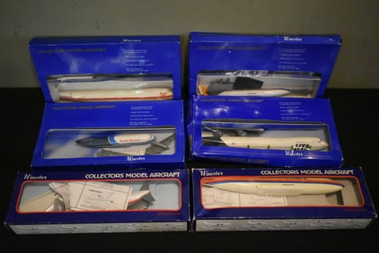 6 Vintage Airplane Model Kits