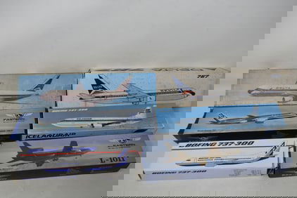 6 Vintage Airplane Model Kits