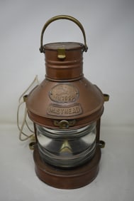 Vintage Tung Woo Lantern Electrified Lamp